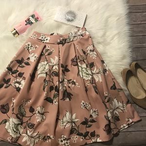Midi flare skirt